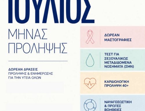 Δωρεάν μαστογραφίες, μαθήματα ναυαγοσωστικής & Πρώτων Βοηθειών, Υγεία μετά τα 40, τεστ για ΣΜΝ